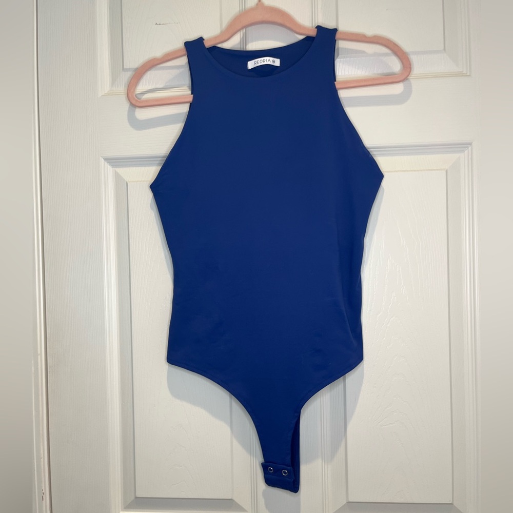 ReoRia Royal Blue Sleeveless Bodysuit- M